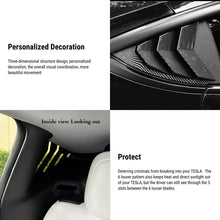Load image into Gallery viewer, TESERY Rear Side Window Louvers Cover for Model Y | 3 Finishes | 2-Pack