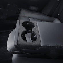 Load image into Gallery viewer, Alcantara Rear Cup Holder Cover for Model 3 Highland / Model Y Juniper | Water-Resistant