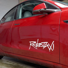 Load image into Gallery viewer, Reflective Robotaxi Decal | Tesla Body &amp; Window Waterproof PVC Sticker
