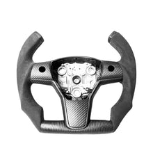 Load image into Gallery viewer, Custom Carbon Fiber Steering Wheel for Tesla Model 3 / Y【F1 Style】