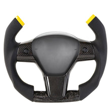 Load image into Gallery viewer, Custom Carbon Fiber Steering Wheel for Tesla Model 3 / Y【F1 Style】