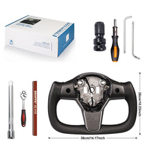 Load image into Gallery viewer, TESERY Yoke Carbon Fiber Steering Wheel for Tesla Model 3 / Y【Style 34】