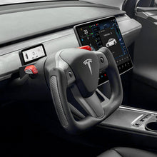 Load image into Gallery viewer, TESERY Yoke Carbon Fiber Steering Wheel for Tesla Model 3 / Y【Style 34】