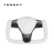 Load image into Gallery viewer, TESERY Yoke Carbon Fiber Steering Wheel for Model 3 / Y【Style 37】