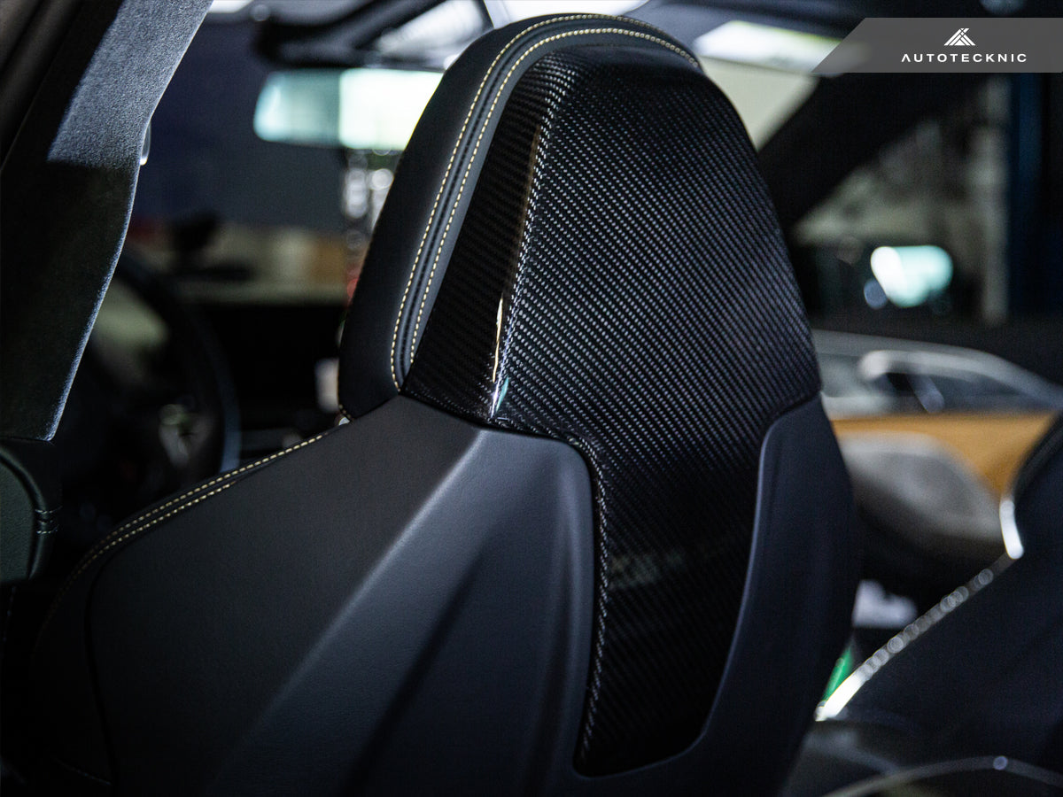 AutoTecknic Dry Carbon Seat Back Cover Set - BMW F91/ F92/ F93 M8