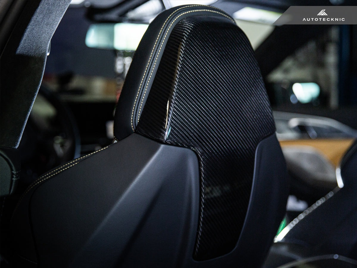 AutoTecknic Dry Carbon Seat Back Cover Set - BMW G42 M240I