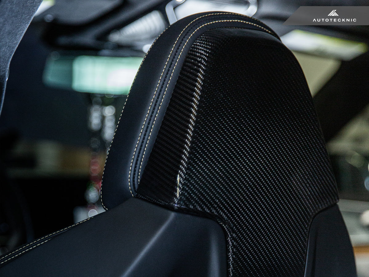AutoTecknic Dry Carbon Seat Back Cover Set - BMW G01 X3 M40I | G02 X4 M40I