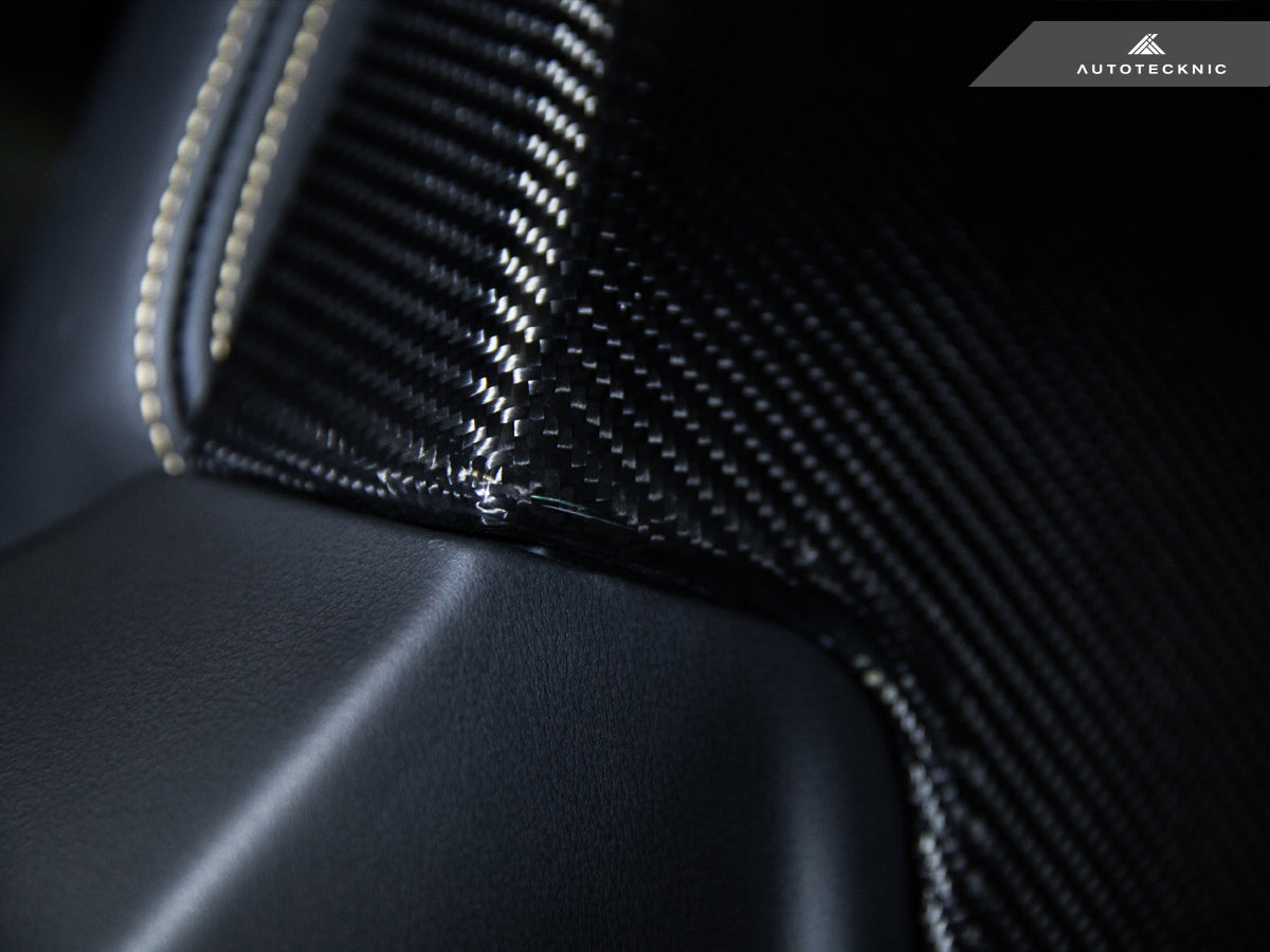 AutoTecknic Dry Carbon Seat Back Cover Set - BMW F91/ F92/ F93 M8