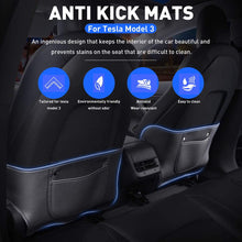 Load image into Gallery viewer, Seat Back Kick Protector for Model 3/Y | Storage Pockets | Easy Clean | TESERY