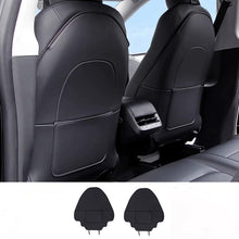 Load image into Gallery viewer, Lattice Leather Seat Back Protector for Tesla Model 3 &amp; Model Y