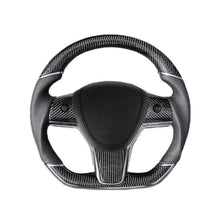 Load image into Gallery viewer, Sport Grip Carbon Fiber Steering Wheel for Tesla Model 3 / Y【Style 40】