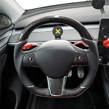 Load image into Gallery viewer, Sport Grip Carbon Fiber Steering Wheel for Tesla Model 3 / Y【Style 40】
