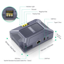 Load image into Gallery viewer, Starlink Gen 2 POE Injector | 5-in-1 DC Power Converter