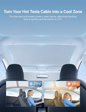 Load image into Gallery viewer, Summer Comfort Pack: Roof &amp; Windshield Shades for Model 3 Highland