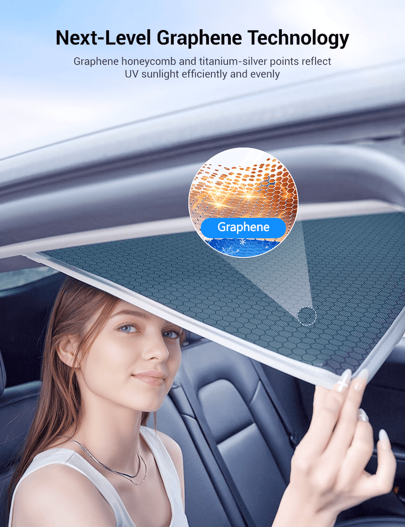 Glass Roof Sunshade for Tesla Model 3 | TESERY