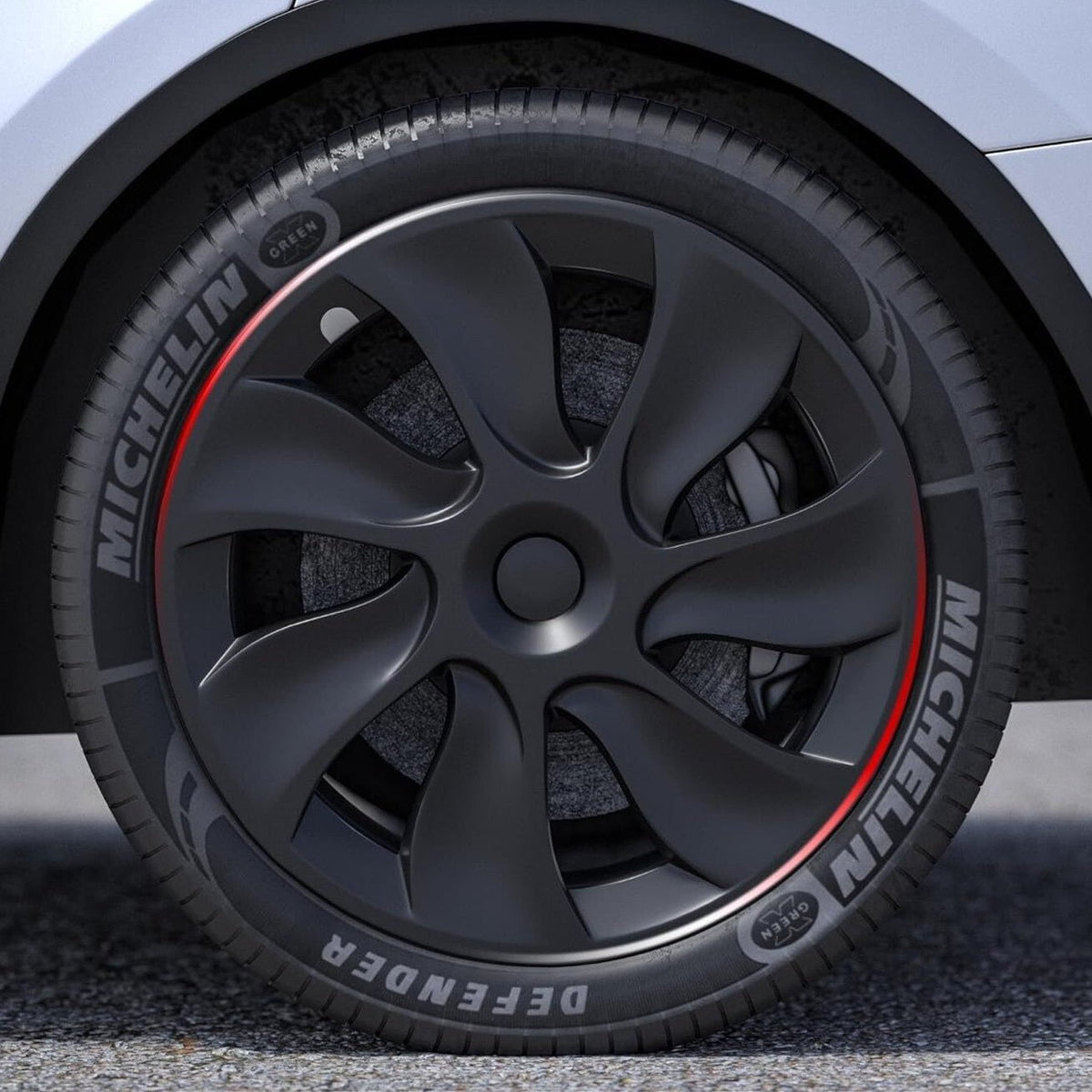 TESERY 18″ 19″ 20″ Wheel Covers for Tesla Model 3 / Model Y (4PCS)