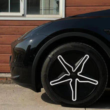 Load image into Gallery viewer, Starfish Style ABS Hubcaps for Model 3/Y | 18"/19" | 4-Piece Set | 2 Colors | Full Edge Coverage | Snap-On Install