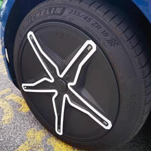 Load image into Gallery viewer, Starfish Style ABS Hubcaps for Model 3/Y | 18"/19" | 4-Piece Set | 2 Colors | Full Edge Coverage | Snap-On Install