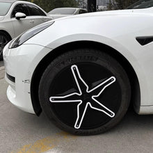 Load image into Gallery viewer, Starfish Style ABS Hubcaps for Model 3/Y | 18"/19" | 4-Piece Set | 2 Colors | Full Edge Coverage | Snap-On Install