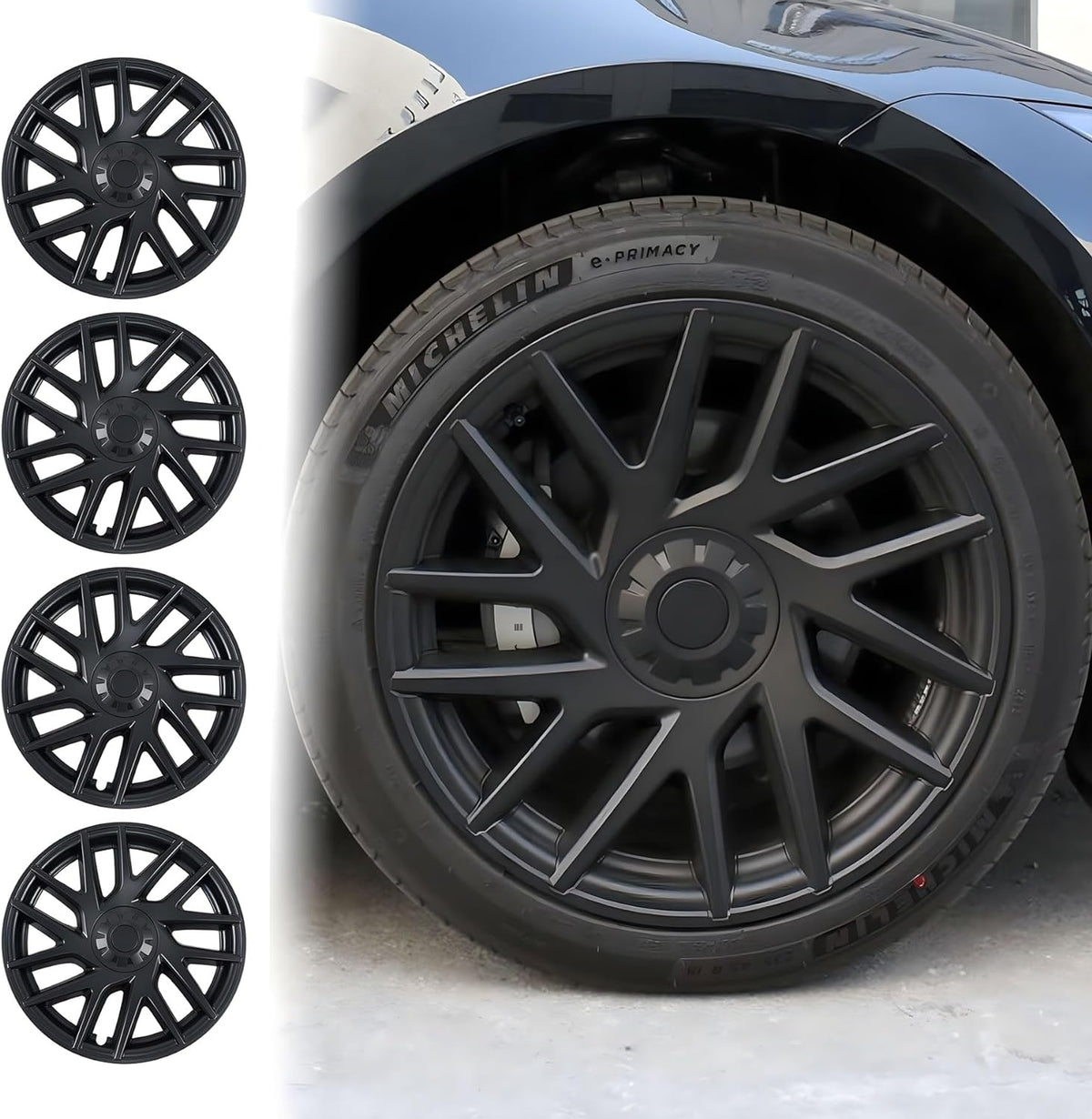 TESERY 18″ Original Style Wheel Cover For Model 3 Highland (4PCS)