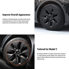 Load image into Gallery viewer, TESERY 19″ Gemini Dark Wheels Cover for Model Y (4PCS)