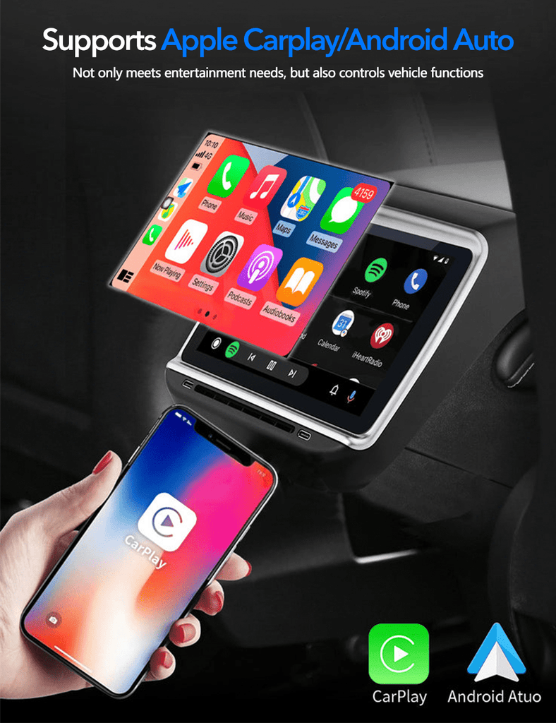 TESERY 7.2" 7.5" Rear Seat Entertainment System for Tesla Model 3/Y