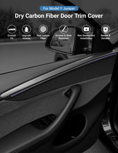 Load image into Gallery viewer, TESERY Dry Carbon Fiber Door Trim Cover for Tesla Model Y Juniper