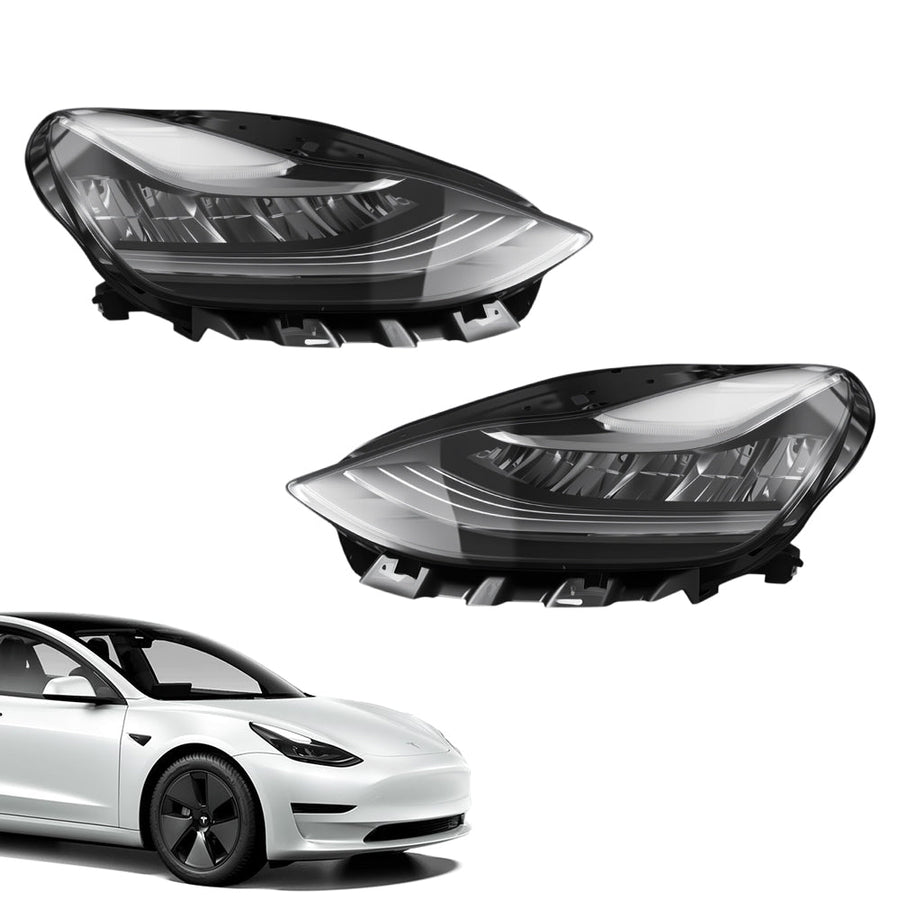 Full LED Headlight Replacement for Model 3 (17-20) & Model Y (20-21) 丨1077371/1077372