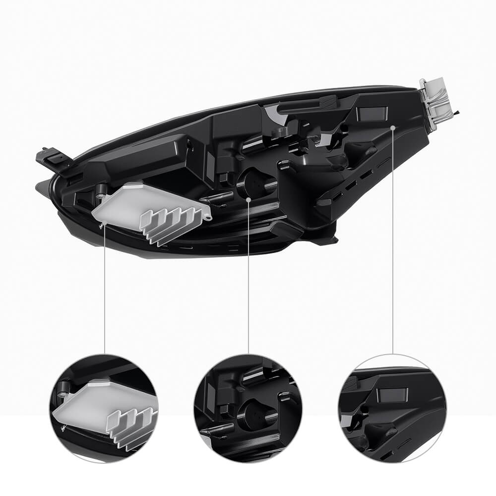 Full LED Headlight Replacement for Model 3 (17-20) & Model Y (20-21) 丨1077371/1077372