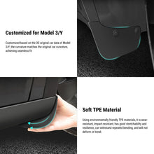 Load image into Gallery viewer, TESERY Hidden Form Mudflaps Kit for Model 3 Highland / Y (4PCS)
