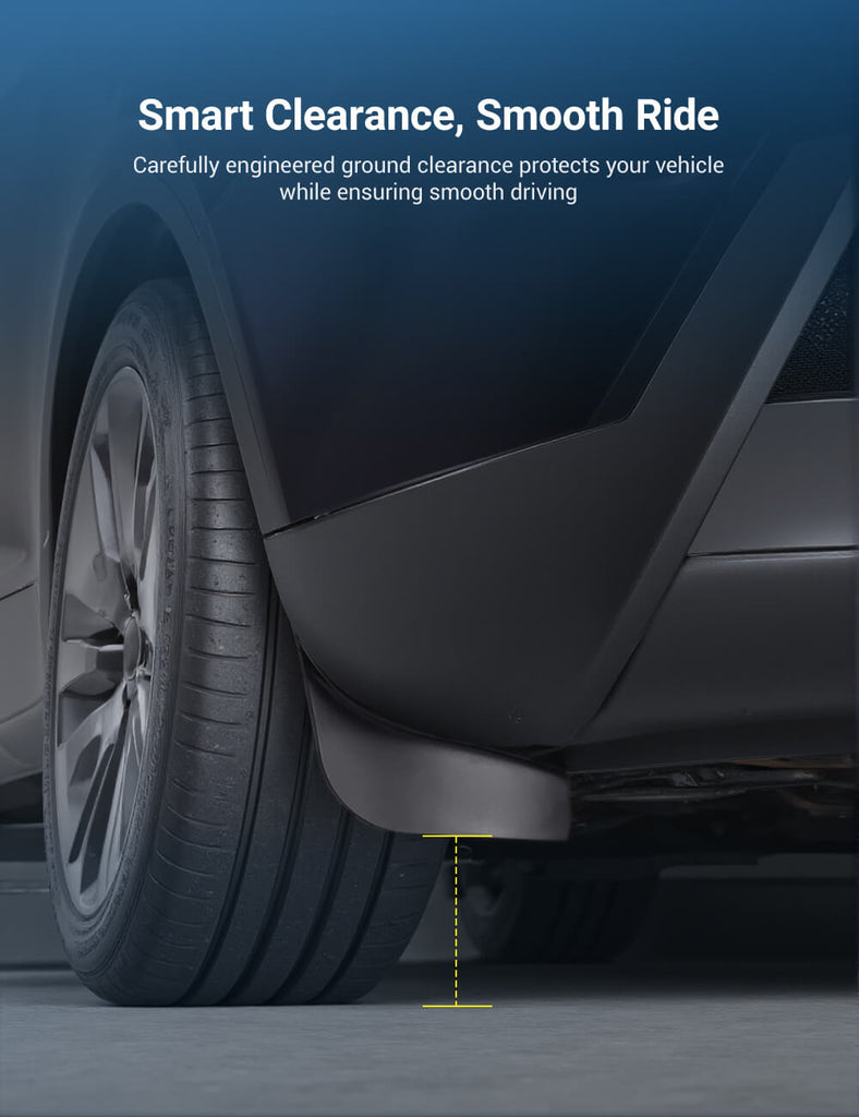 TESERY Hidden Mud Flaps for Model Y Juniper/ Model YL | Invisible Protection