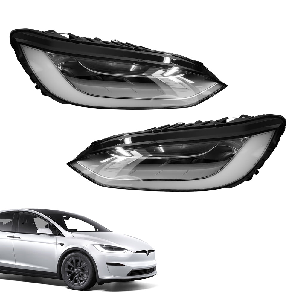 TESERY LED Headlight Replacement for Model X (16-23)