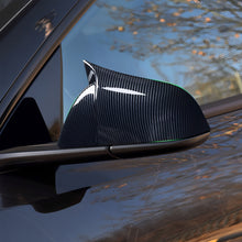 Load image into Gallery viewer, Dry Carbon Fiber Mirror Caps for Model S/X | Sporty Style | 2 Finishes | 4 Versions | Lightweight