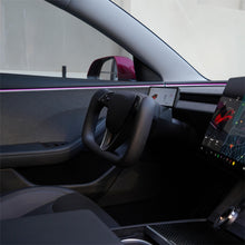 Load image into Gallery viewer, TESERY Model 3 Highland / Model Y Juniper Yoke Plaid Steering Wheel