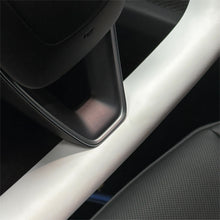 Load image into Gallery viewer, TESERY Model 3 Highland &amp; Model Y Juniper Yoke Plaid Steering Wheel 【White Leather】