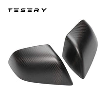 Load image into Gallery viewer, TESERY Side Mirror Cover for Model Y / 3 Highland ( OEM Style ) - Dry Carbon Fiber Exterior Mods