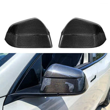 Load image into Gallery viewer, Carbon Fiber Mirror Covers for Model 3 / Y | Juniper Style | 3 Finishes | 3M Adhesive