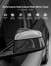 Load image into Gallery viewer, TESERY Side Mirror Cover for Model Y Juniper (OEM Style) - Dry Carbon Fiber Exterior Mods