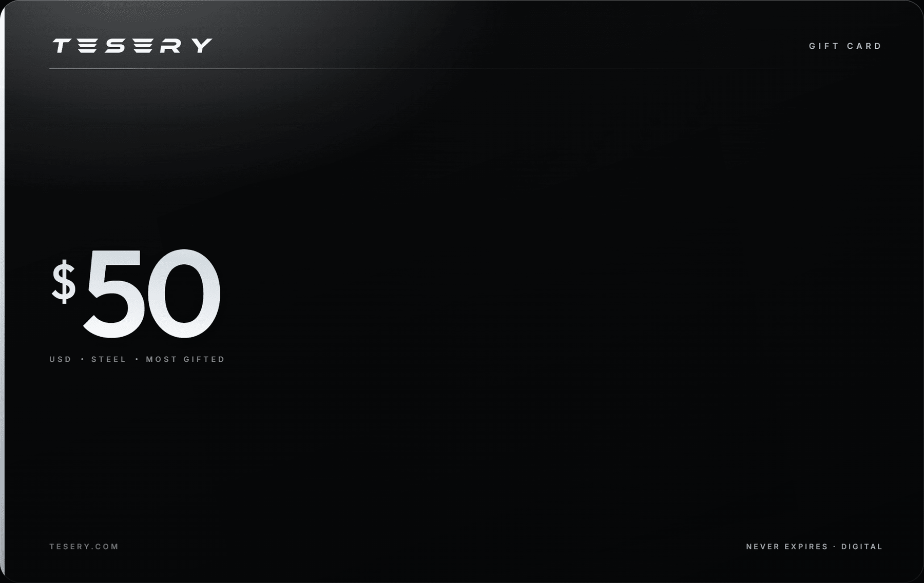 Tesery - Tesla Aftermarket Accessories Store Gift Cards