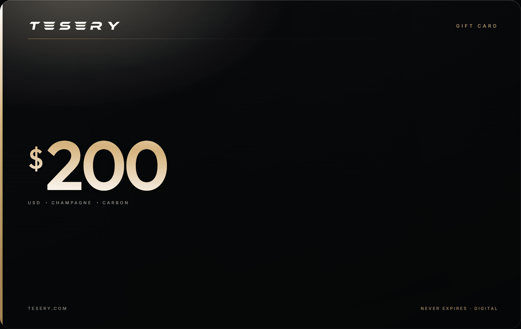 Tesery - Tesla Aftermarket Accessories Store Gift Cards