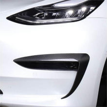 Load image into Gallery viewer, TESERY Tesla Model 3 Fog Light Trim - Carbon Fiber Exterior Mods
