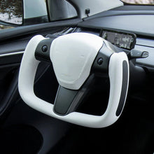 Load image into Gallery viewer, TESERY Yoke Carbon Fiber Steering Wheel for Model 3 / Y【Style 37】