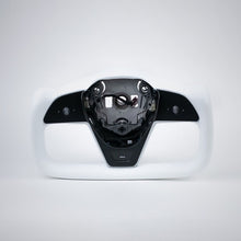 Load image into Gallery viewer, TESERY Yoke Plaid Steering Wheel for Tesla Model 3 / Y【White Leather】