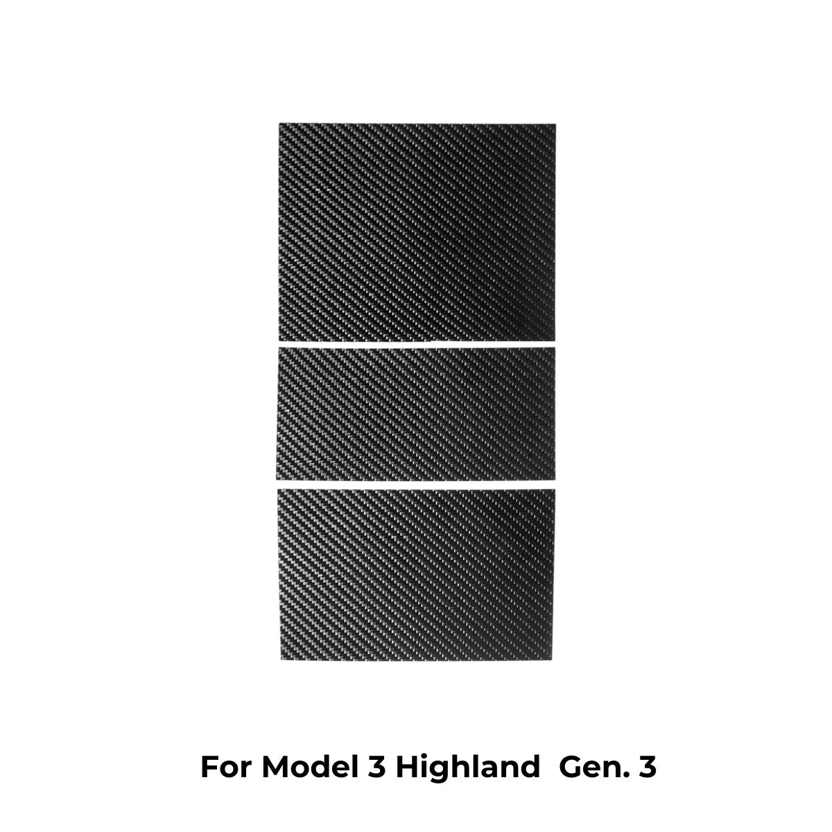 Carbon Fiber Center Console Wrap Cover for Model 3 / Y