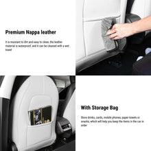 Load image into Gallery viewer, Lattice Leather Seat Back Protector for Tesla Model 3 &amp; Model Y