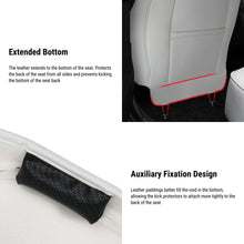 Load image into Gallery viewer, Lattice Leather Seat Back Protector for Tesla Model 3 &amp; Model Y