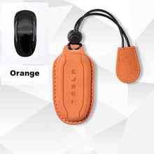 Load image into Gallery viewer, Alcantara Key Fob Case for Tesla | 3 Colors | Suede Texture | Key Belt | Premium Stitching