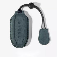 Load image into Gallery viewer, Alcantara Key Fob Case for Tesla | 3 Colors | Suede Texture | Key Belt | Premium Stitching