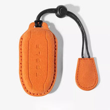 Load image into Gallery viewer, Alcantara Key Fob Case for Tesla | 3 Colors | Suede Texture | Key Belt | Premium Stitching