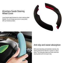 Load image into Gallery viewer, Ultra-thin Alcantara Steering Wheel Cover for Model 3 / Y | TESERY